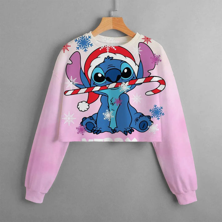 Girls' Stitch Crop Hoodie