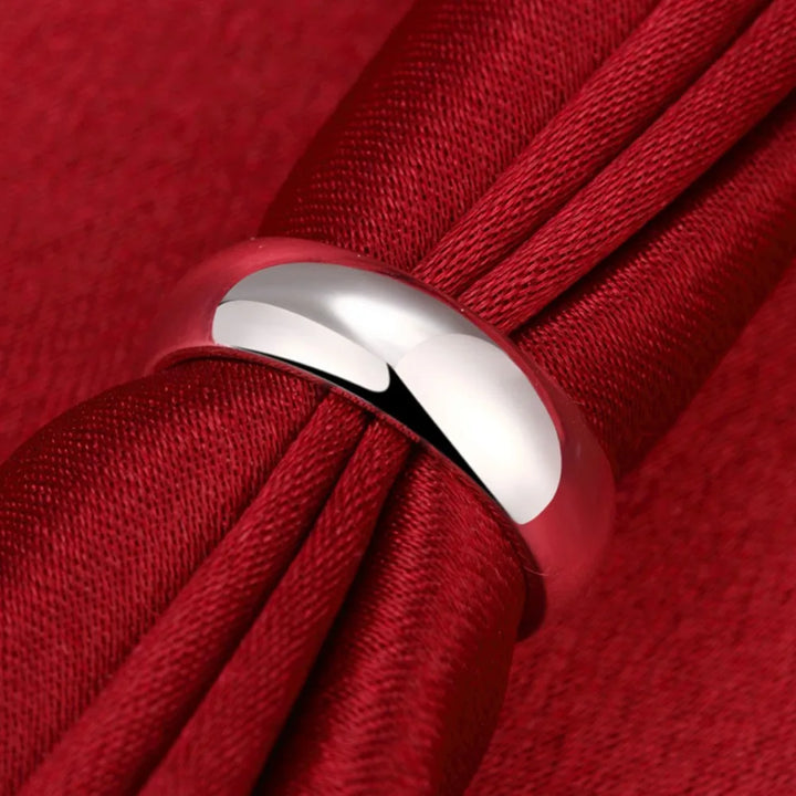 SimplicityLuxe™ – Sterling Silver Round Circle Ring for Women’s Jewelry