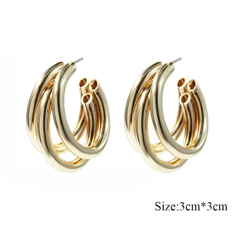 Chunky Hoop Earrings
