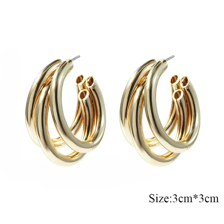 Chunky Hoop Earrings