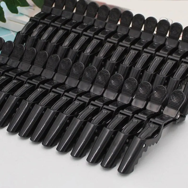 6Pcs Hairdressing Alligator Clip Salon Perm Hair Dye Plastic Hairpin Wig Clip Haircut Partition Styling Clip Supplies