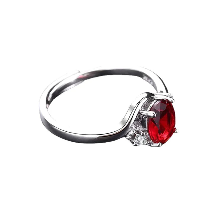 CrimsonVow™ – Classic Adjustable Engagement Ring