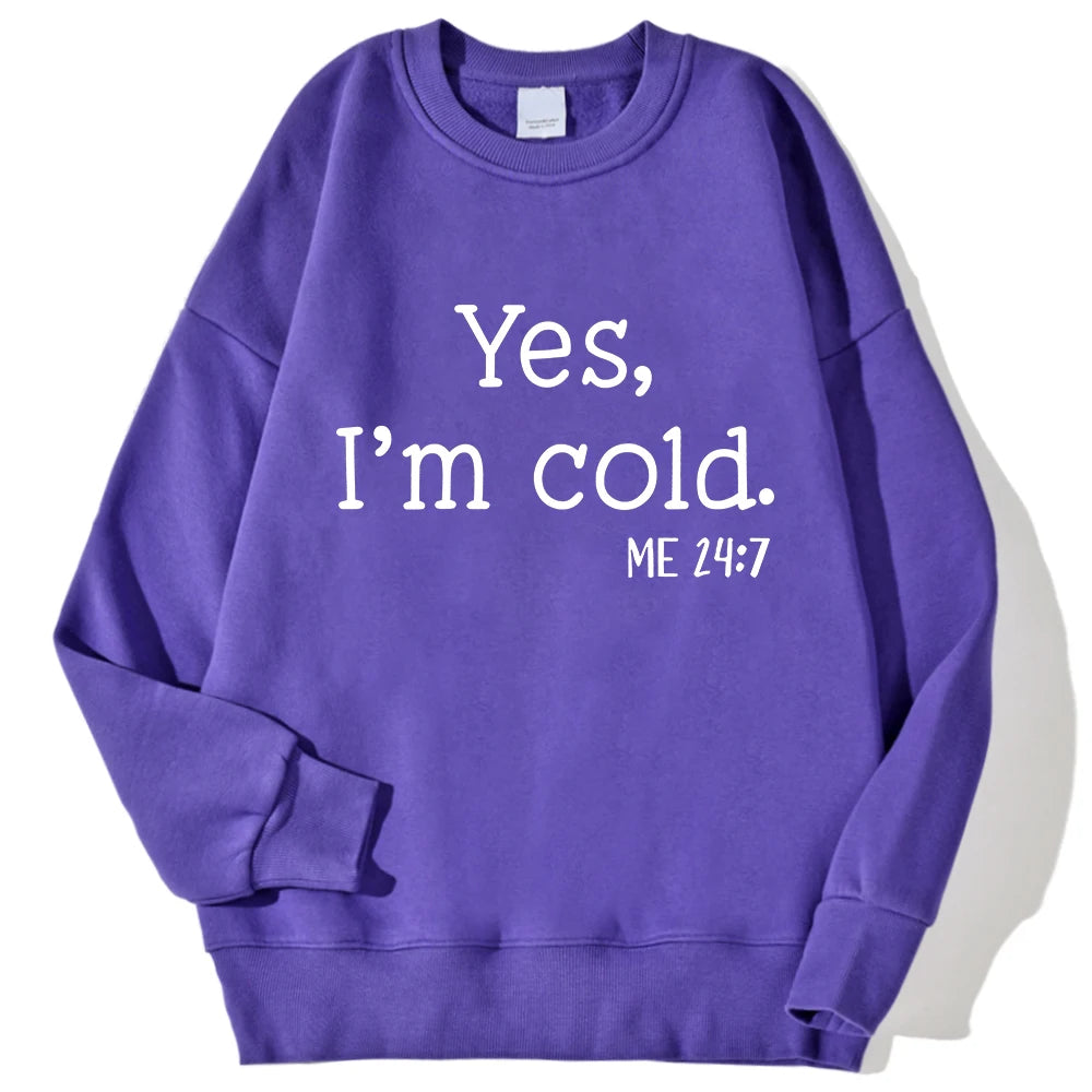 Cold" Printed Sweatshirt