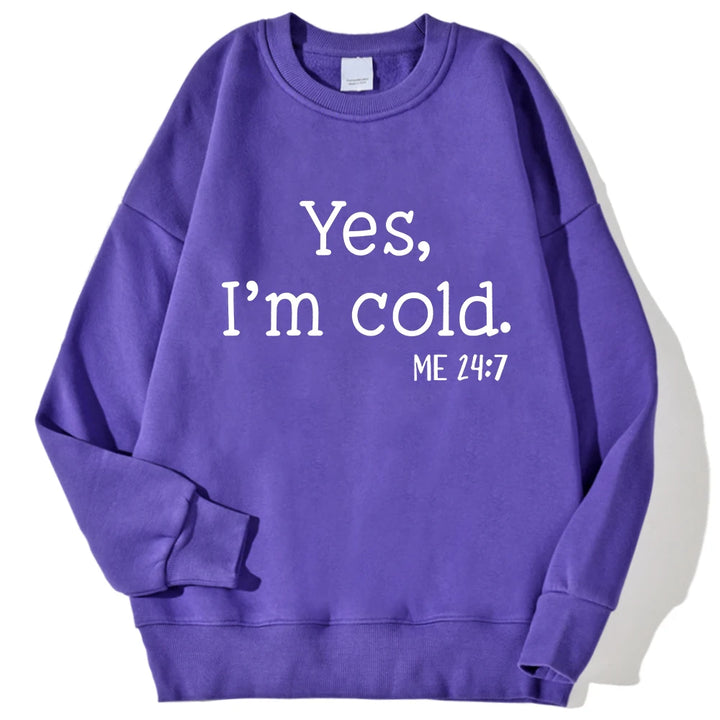 Cold" Printed Sweatshirt