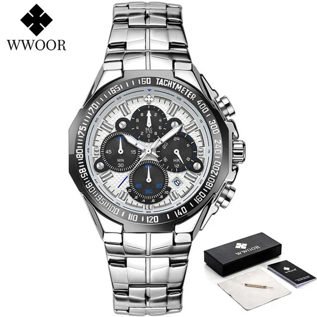 Gold Chronograph Watch – WWOOR Luxury Wristwatch for Men