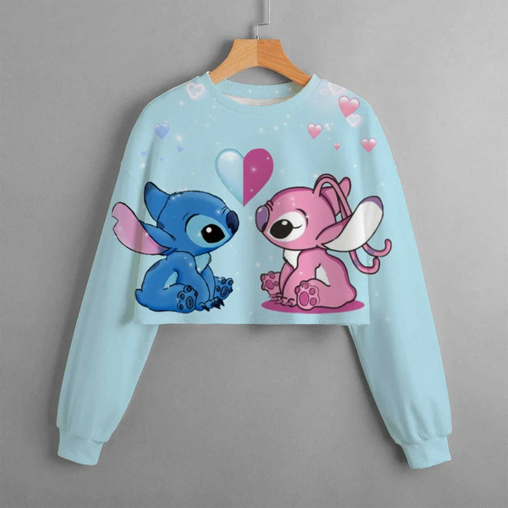 Girls' Stitch Crop Hoodie