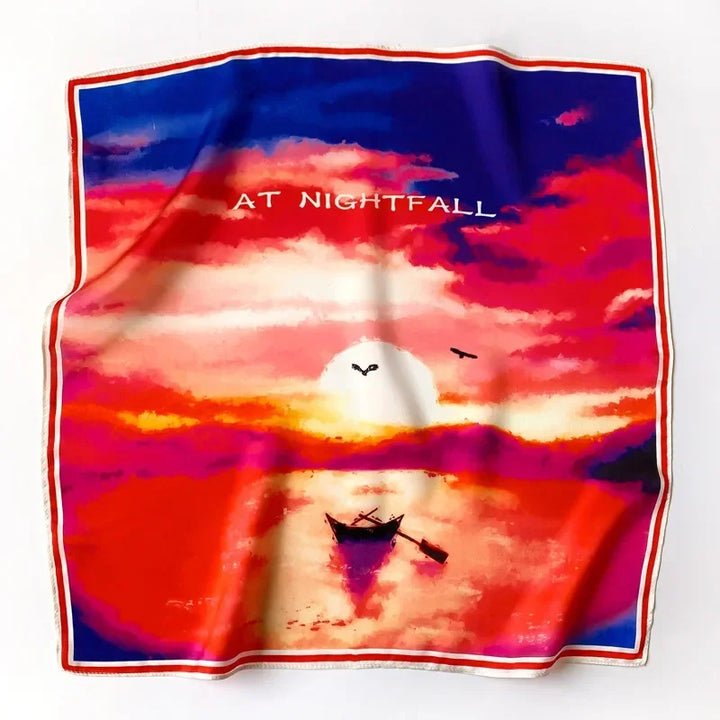 Mulberry Silk Square Scarf – Luxury Bandana & Headwrap for Women