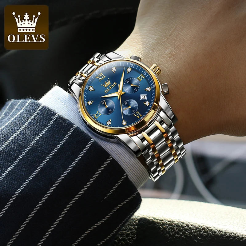 OLEVS Business Watch – Luminous Quartz Chronograph for Men