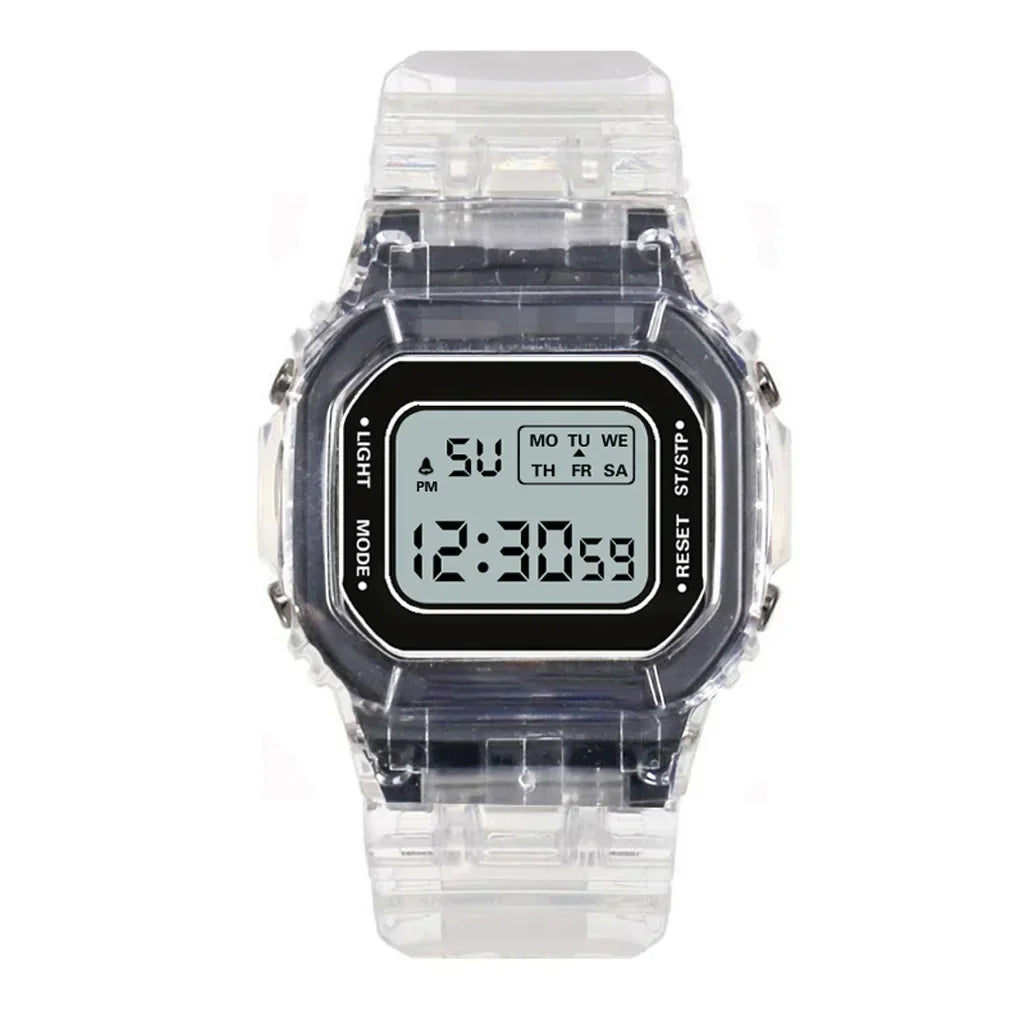 Transparent LED Sports Watch