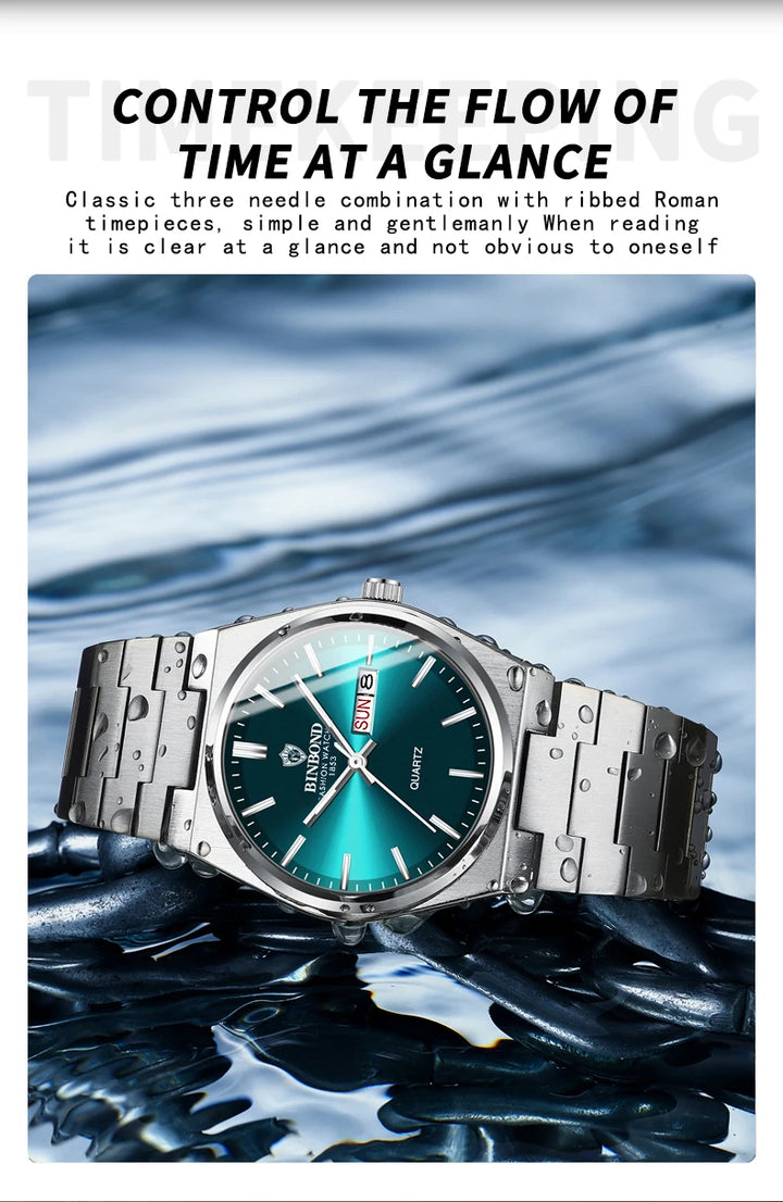BINBOND Men's Business Quartz Watch