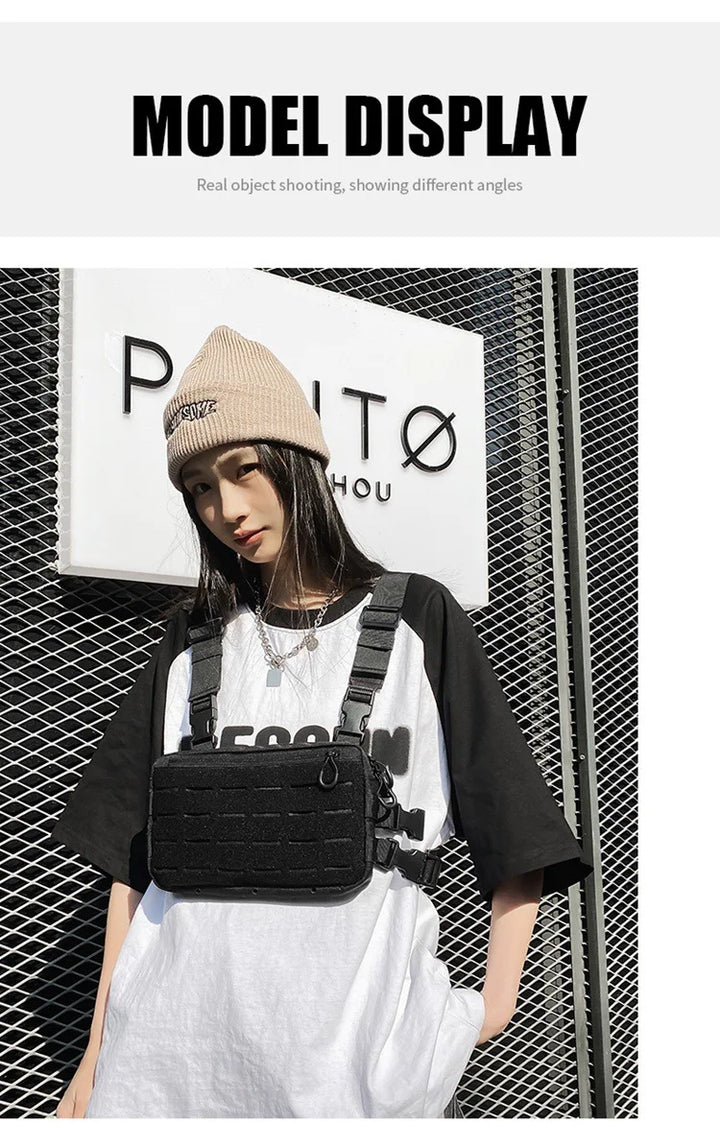 Outdoor Chest Rig – Functional Crossbody Waist Bag for Unisex Streetwear