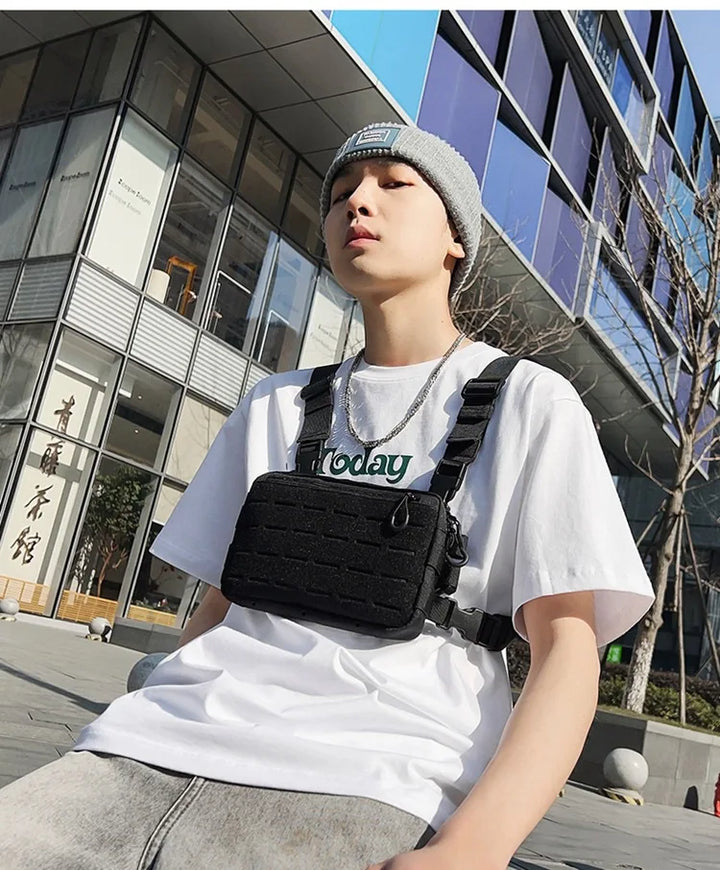 Outdoor Chest Rig – Functional Crossbody Waist Bag for Unisex Streetwear