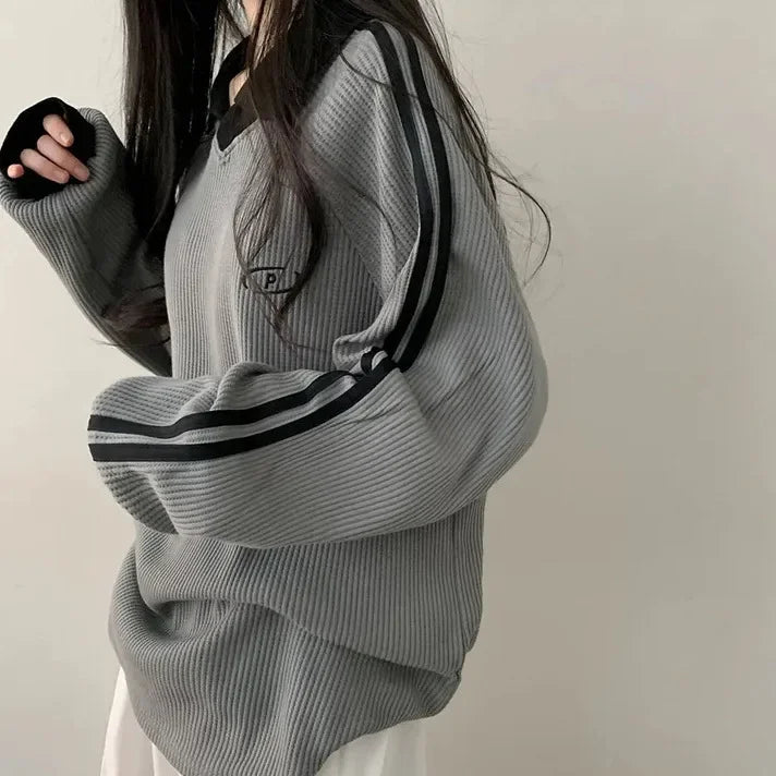 Women's Vintage Polo Sweatshirt