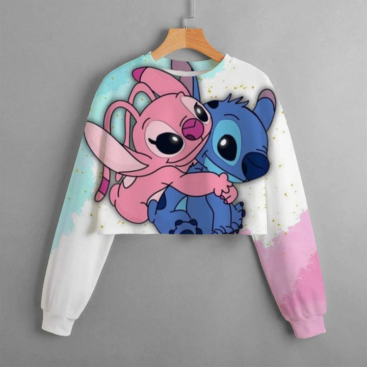 Girls' Stitch Crop Hoodie