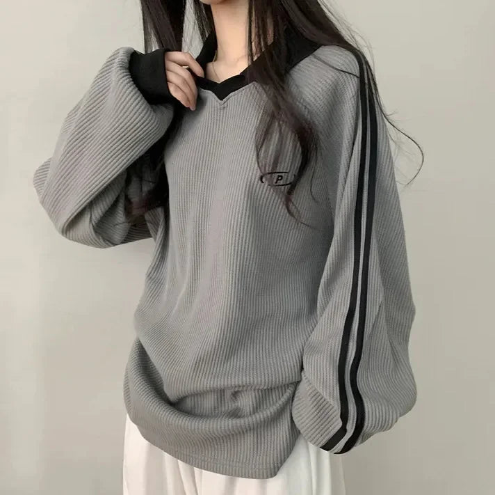 Women's Vintage Polo Sweatshirt