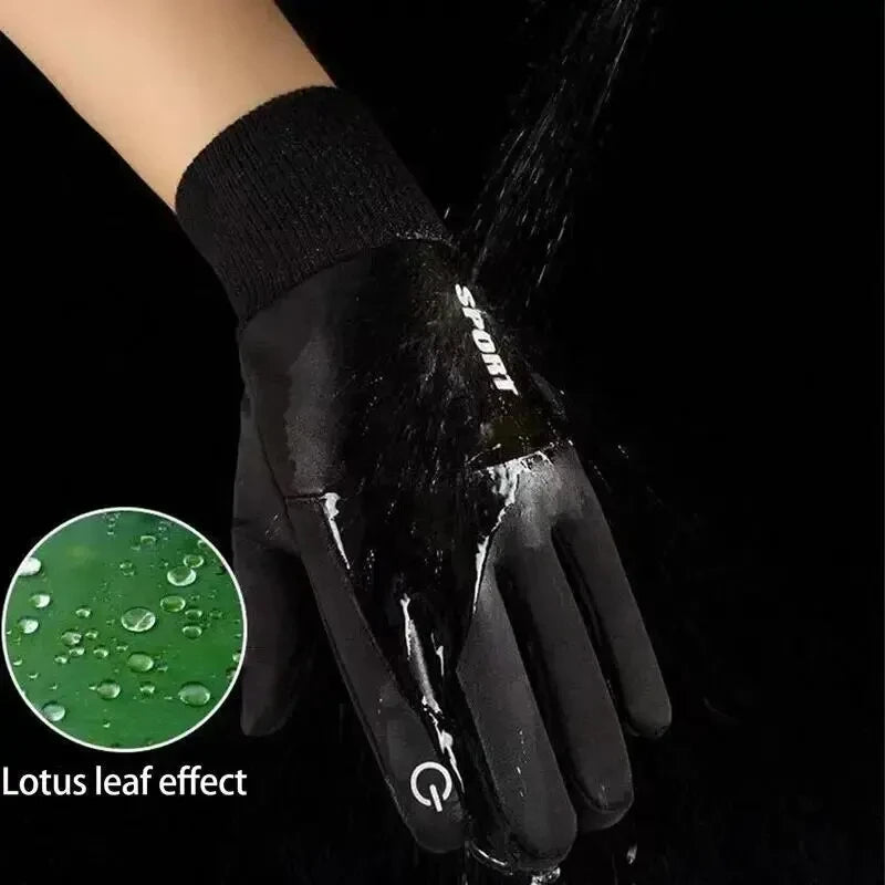 Winter Waterproof Men's Gloves Windproof Sports Fishing Touchscreen Driving Motorcycle Ski Non-slip Warm Cycling Women Gloves