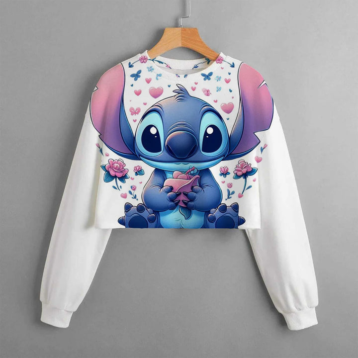 Girls' Stitch Crop Hoodie