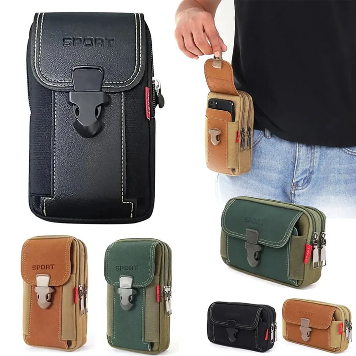Rugged Waist Phone Bag – Unisex Tactical Belt Pack