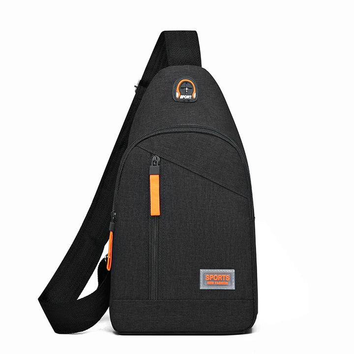 Unisex square bag, men's and women's new chest bag, single shoulder crossbody bag, chest crossbody bag, fashionable and versatil