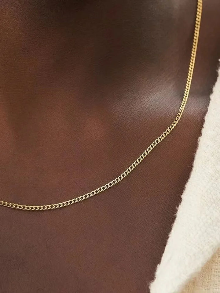 Titanium Steel Cuban Chain – Men's Fashion Necklace