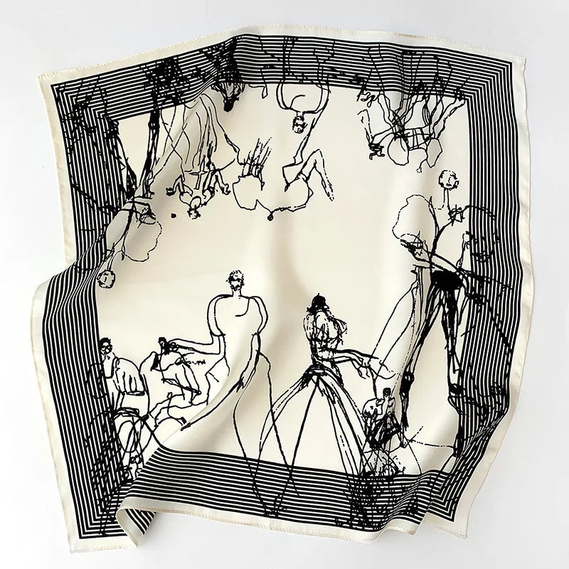 Mulberry Silk Square Scarf – Luxury Bandana & Headwrap for Women