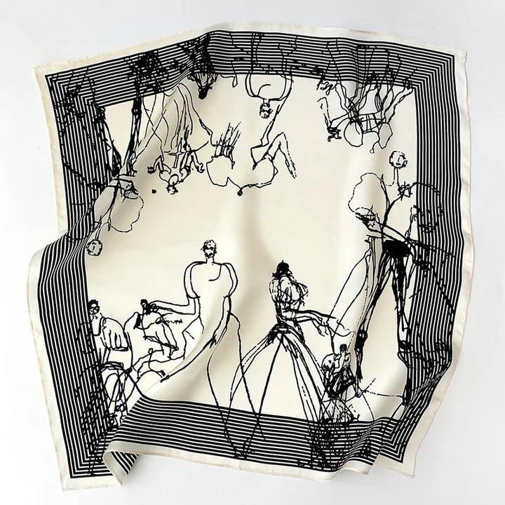 Mulberry Silk Square Scarf – Luxury Bandana & Headwrap for Women