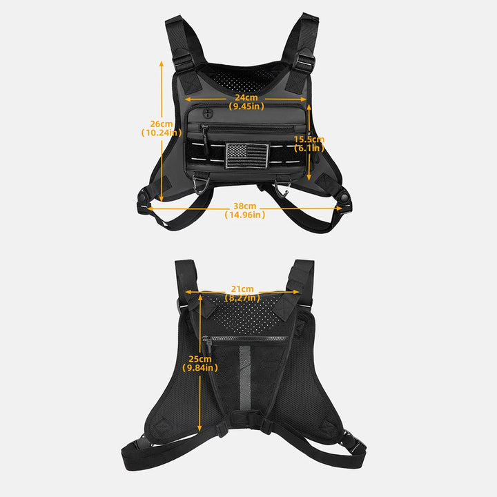 Outdoor Chest Bag – Adjustable Straps & Large Capacity for Cycling & Climbing