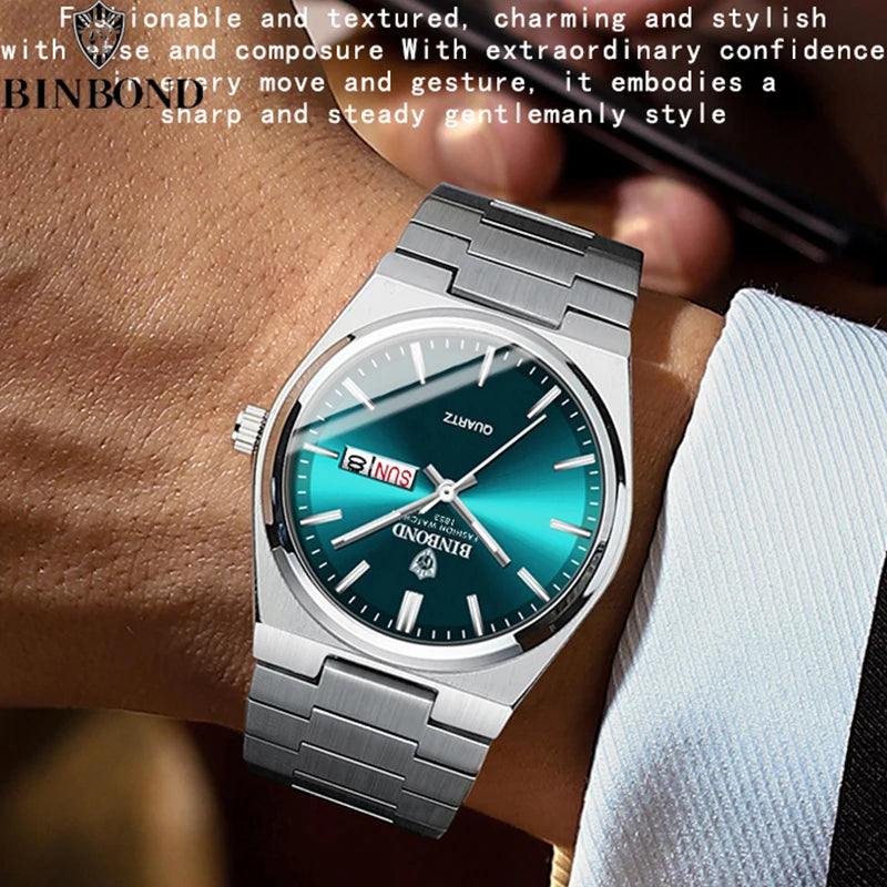 BINBOND Men's Business Quartz Watch