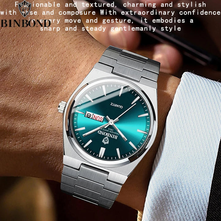 BINBOND Men's Business Quartz Watch
