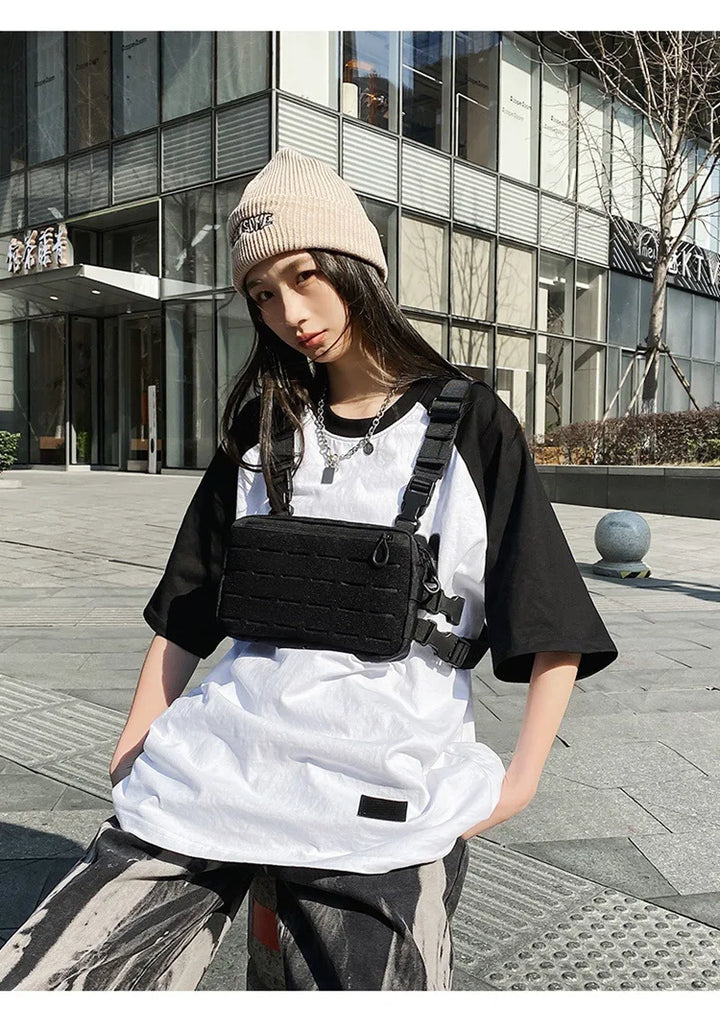 Outdoor Chest Rig – Functional Crossbody Waist Bag for Unisex Streetwear