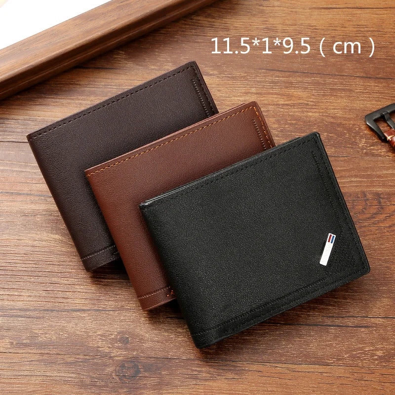 Slim Vintage Foldable Wallet – Card & Coin Holder