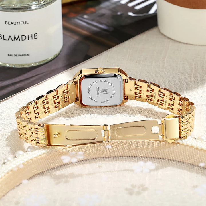 Luxury Stainless Steel Quartz Watch for Women