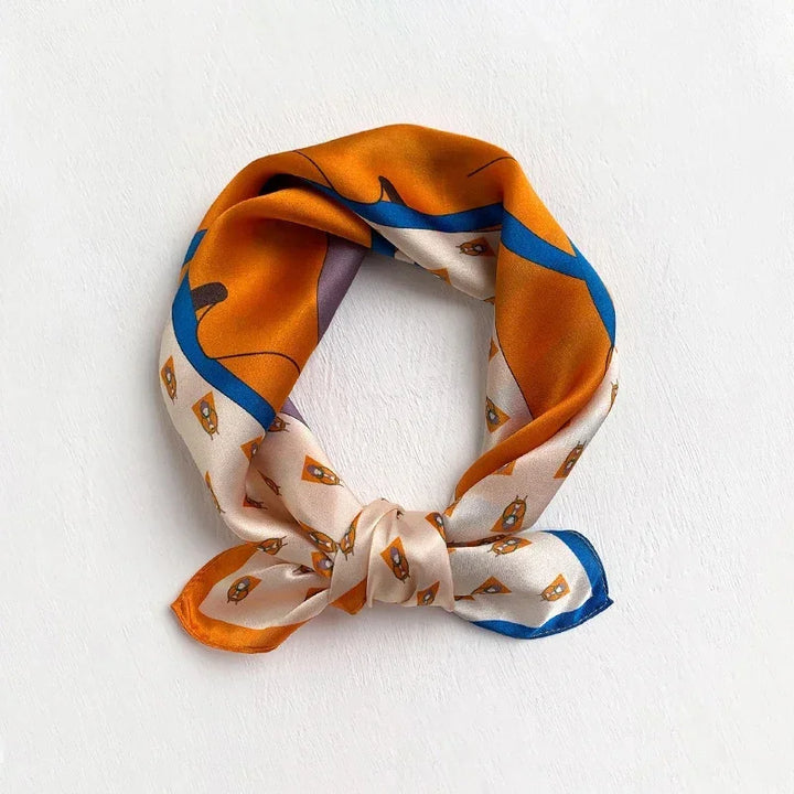 Mulberry Silk Square Scarf – Luxury Bandana & Headwrap for Women