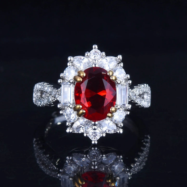 CrimsonAura™ – Colorful Treasure Ruby Ring