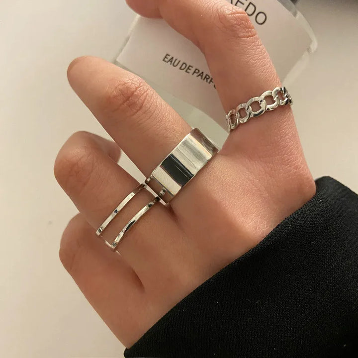 Silver Crystal Rings