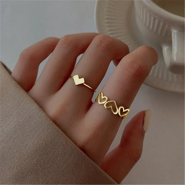 Silver Crystal Rings