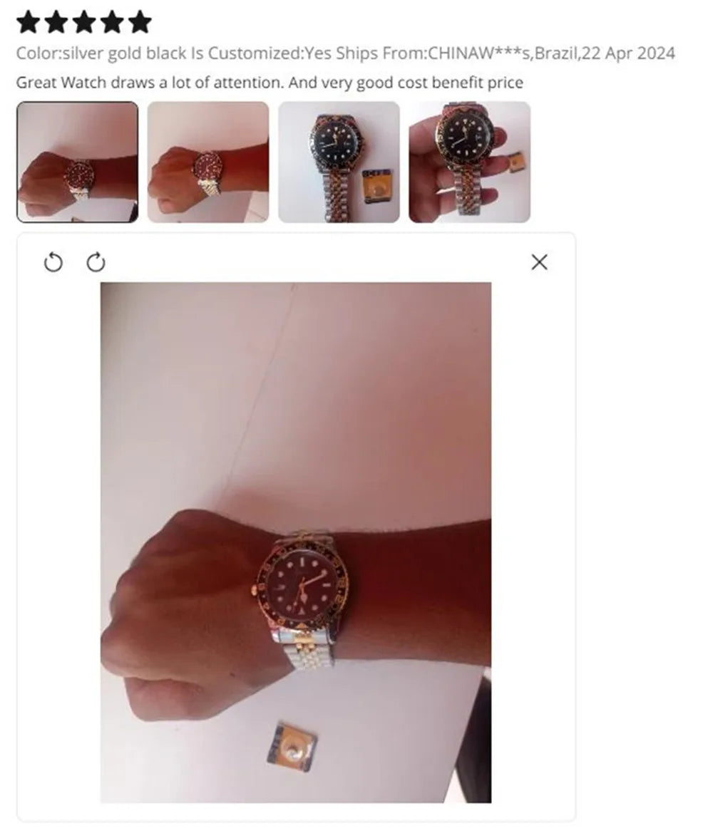 Stainless Steel Band Quartz Watch for Men
