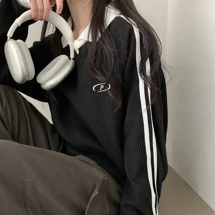 Women's Vintage Polo Sweatshirt