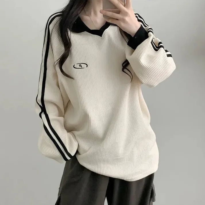 Women's Vintage Polo Sweatshirt