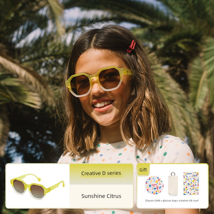 Olivioco Creative Parent-Child Eye Protection Men's and Women's Sunglasses