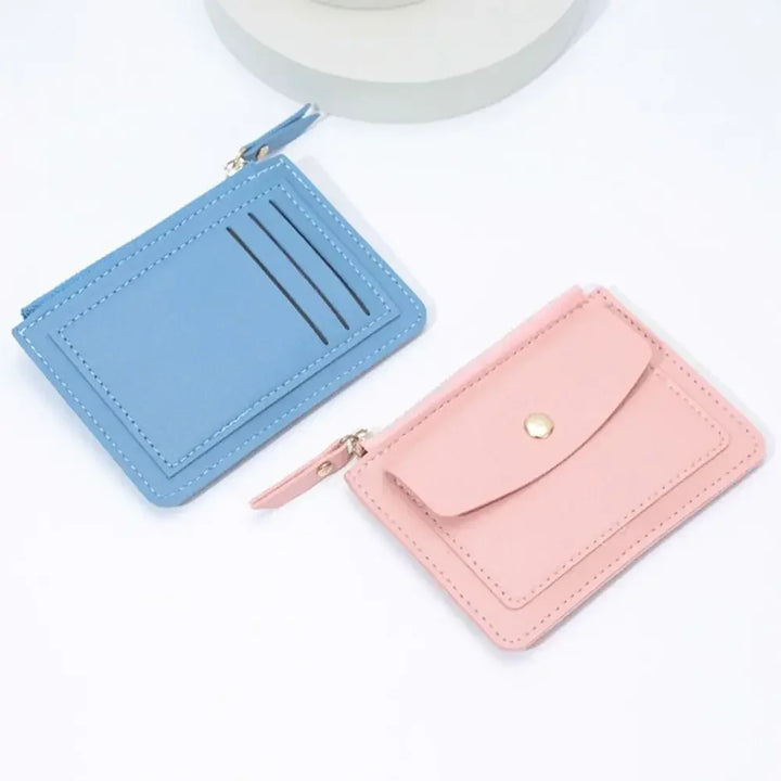 PU Leather Women’s Wallet – Multi-Card Coin Purse with Zipper