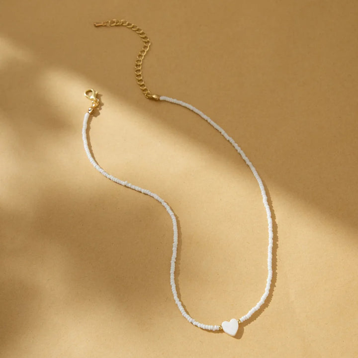 Handmade Moon Bead Necklace
