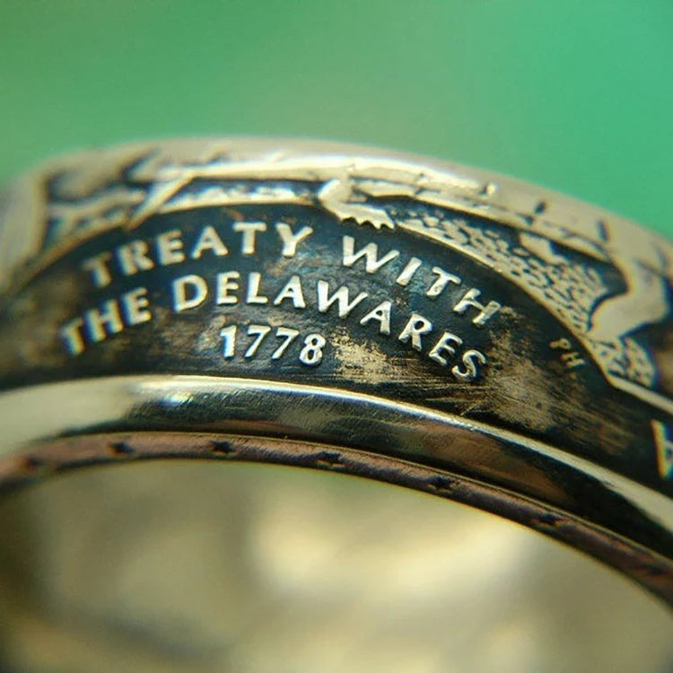 WolfPact™ – Hand-Carved Historical Coin Ring