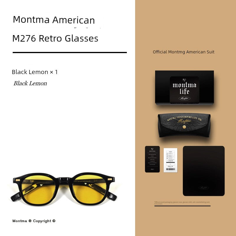 Montma American Retro Ultra-Light Driving Outdoor Glasses