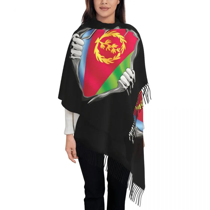 Eritrean Pride Scarf – Custom Bufanda & Holiday Wrap