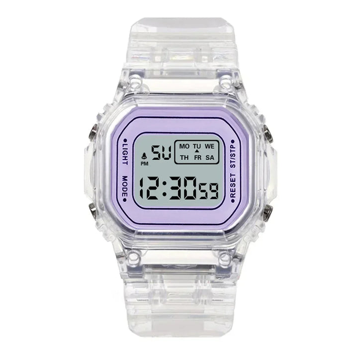 Transparent LED Sports Watch