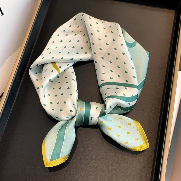 Mulberry Silk Square Scarf – Luxury Bandana & Headwrap for Women