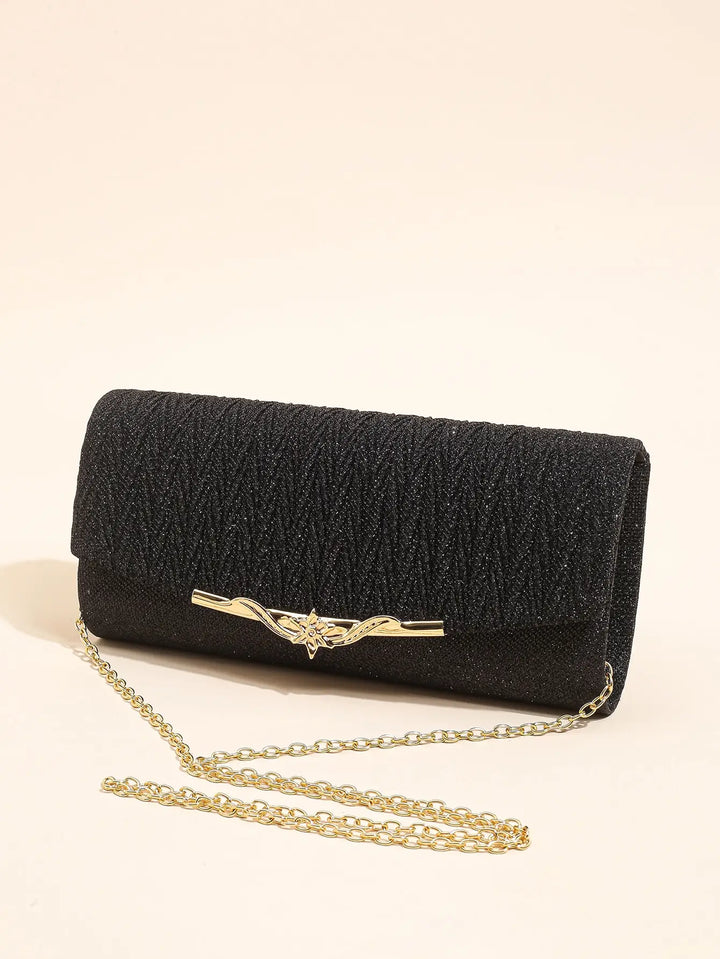 Sparkly Envelope Clutch – Wedding & Party Purse with Detachable Chain