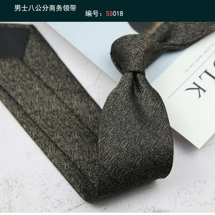 Tie Gravatas Fashion Wholesale Woven 8 cm Striped Necktie Wedding Accessories Blue Man Dot Fit Group Party Office Neck Ties