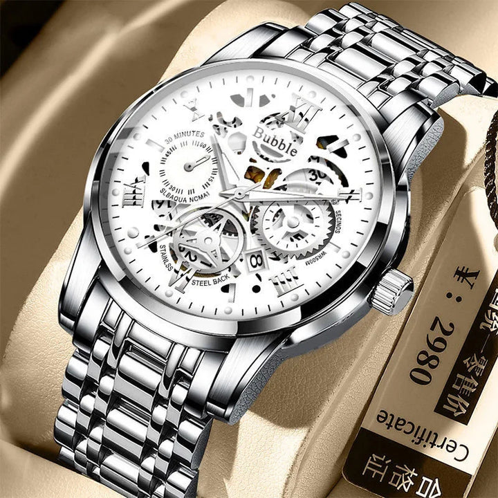 Men’s Roman Watch – UTHAI Light Luxury Waterproof Quartz Clock